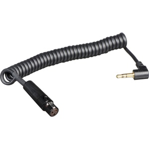Cable Techniques TA3F to 3.5mm TRS Right-Angle Coiled Cable for Lectrosonics LR Receiver (8", Extends to 14")