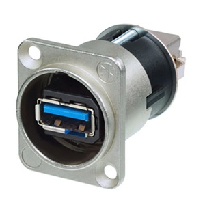Neutrik NAUSB3 Reversible USB 3.0 Type-A to Type-B Gender Changer (Nickel)