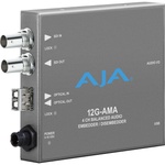 AJA 12G-SDI Input and Output up to 4K/UltraHD with LC Fiber Transceiver
