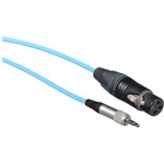 Cable Techniques 3.5mm TRS to 3-Pin XLRF Unbalanced Cable (18", Blue)