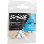Viviana Pads Soft Foam Mounts for Lavalier Microphones (12-Pack, Beige)