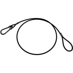Litegear Safety Cable with Quick Release Spring Hook (Black, 30")