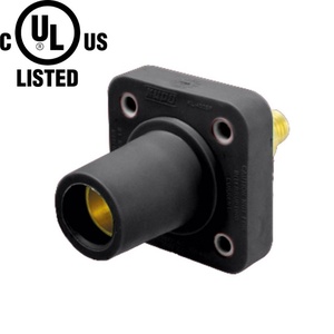 KUPO K-LOK 400A Single-pole Stud Female Receptacle - Black