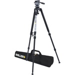 Miller 1643 Miller Solo DV Alloy Tripod (black) with DS-20 Fluid Head, Camera Plate, Pan Arm, and Soft Case- Supports up to 22 lb (10 kg)