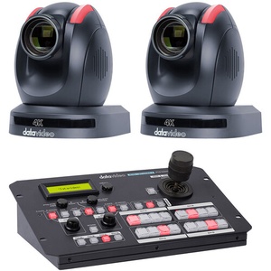 Datavideo 2 x PTC-280 Camera Kit with RMC-180 Mark II Controller (Black)