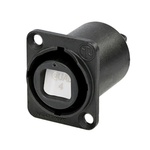 Neutrik NO4FDW-A Multi-Mode opticalCON Female Quad Chassis Connector (Black)