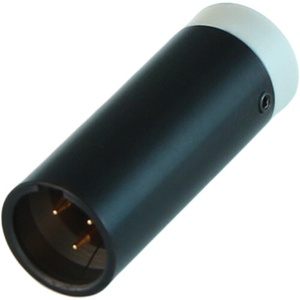 Cable Techniques Low-Profile Right-Angle Mini-XLR 3-Pin Male Connector with Adjustable Exit (Standard Outlet, Gray Cap)