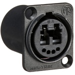 Neutrik Multimode OpticalCon Duo Chassis Connector (Black)