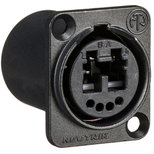 Neutrik Multimode OpticalCon Duo Chassis Connector (Black)
