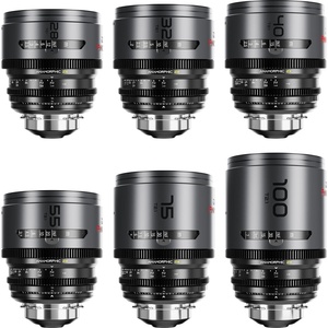 DZOFilm PAVO T2.1 2x Anamorphic 6-Lens Set (Neutral Coating, PL/EF Mount, Feet)