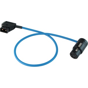 Cable Techniques D-Tap Male To Low-Profile 4-Pin XLR-F DC Cable (15")