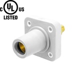 KUPO K-LOK 400A Single-pole Stud Female Receptacle- White