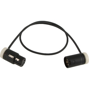 Cable Techniques Low-Profile, 3-Pin XLR Female to 3-Pin XLR Male Adjustable-Angle Cable (White Caps, 24")