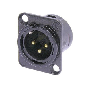 Neutrik NC3MD-L-B-1 Three-Pin Male XLR Connector (Black)