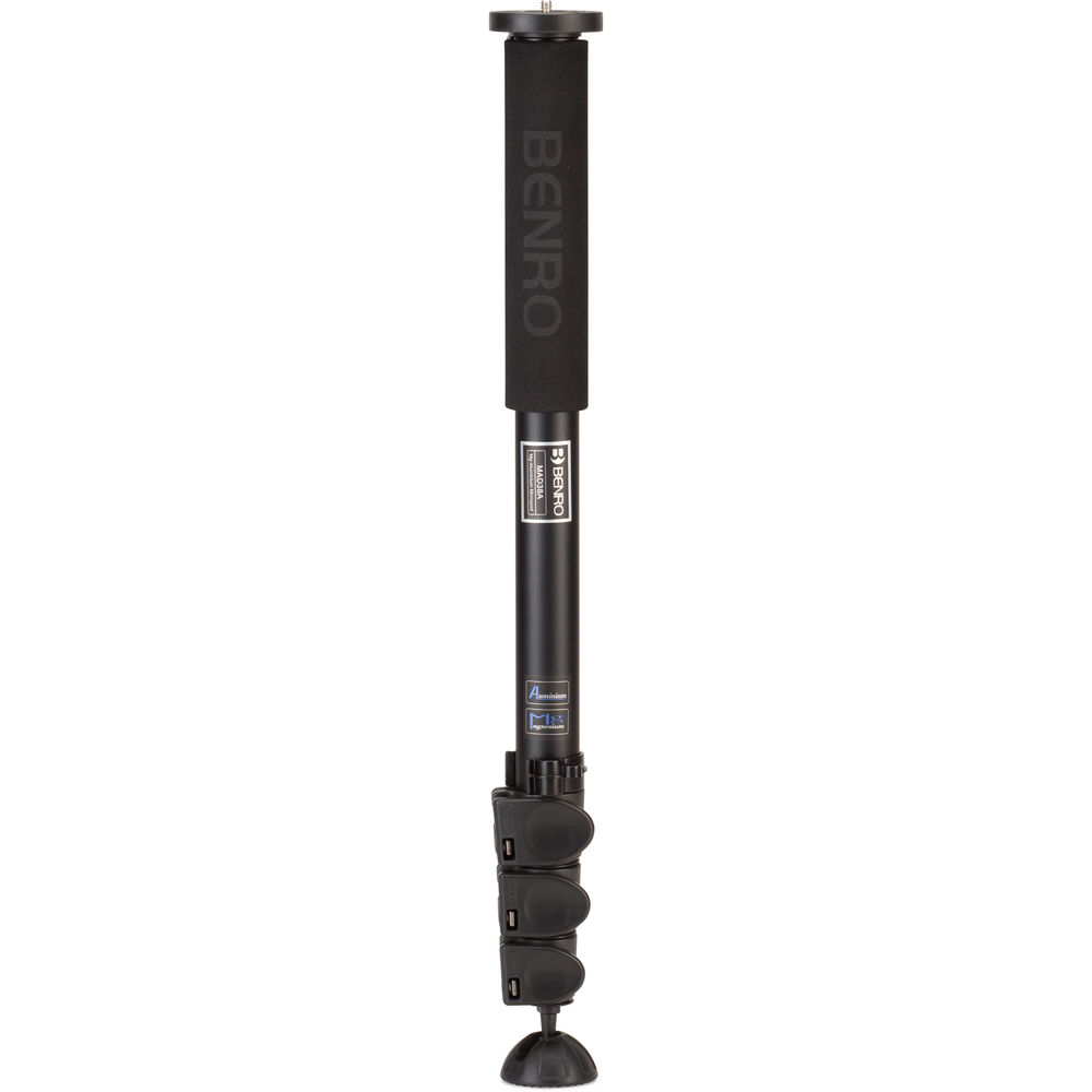 Monopiede Benro Adventure S3 In Alluminio – 4 Sezioni, Chiusura Flip Lock, Leggero E Portatile