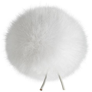 Bubblebee Industries Windbubble Miniature Imitation-Fur Windscreen (Lav Size 1, 28mm, White)