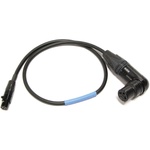 Cable Techniques XLR-3F Right Angle to TA3F Balanced UCR Receiver Cable to SD (24", Black XLR Ring)