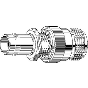 Canare NCJ-BCJR 75Ω N to BNC Adapter
