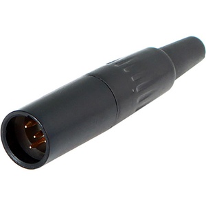 Cable Techniques CT-TA4M-K TA4M 4-Pin Male Mini-XLR Connector (Black)