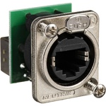 Neutrik NE8FDP - EtherCon Series RJ45 Feedthrough Receptacle (Silver)