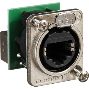 Neutrik NE8FDP - EtherCon Series RJ45 Feedthrough Receptacle (Silver)