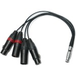 OVIDE Audio I/O 3-Pin XLR Breakout Cable for Koko Monitor (7.9")