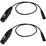 Cable Techniques XLR 3-Pin Female to TA3 Male Cable for Blackmagic Pocket Cinema Camera (2-Pack, 20")