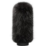 Bubblebee Industries Windkiller Long Fur Slip-On Wind Protector for 23 to 26mm Mics (Extra-Large, Black)