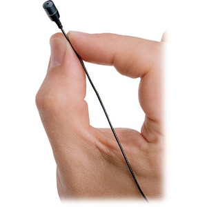 Sennheiser MKE 2 Gold Series Subminiature Omnidirectional Lavalier Microphone with Unterminated (Pigtail) Leads & Accessories (Black)