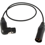 Cable Techniques CT-PXR-18K Lectrosonics UCR Receiver Bag Cable - XLR-3F RA to XLR-3M (18", Black XLR Ring)