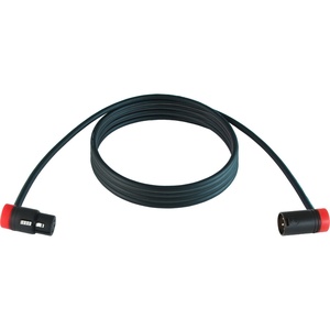 Cable Techniques Low-Profile Right-Angle XLR Female to Low-Profile Right-Angle XLR Male Stage & Studio Mic Cable (Red Caps, 25')