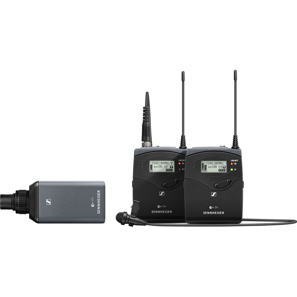 Sistema Wireless Sennheiser EW 100 ENG G4 – Set Portatile Con Ricevitore, Bodypack, Microfono Lavalier E Trasmettitore SKP, Per Giornalismo E Documentari