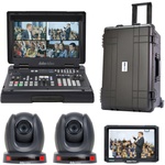 Datavideo HS-1600T Mark II Portable Web Production Studio with 2 x PTZ Cameras & Case (Black)