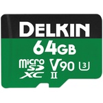 Delkin Devices 64GB POWER UHS-II microSDXC Memory Card with microSD Adapter