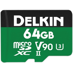 Delkin Devices 64GB POWER UHS-II microSDXC Memory Card with microSD Adapter
