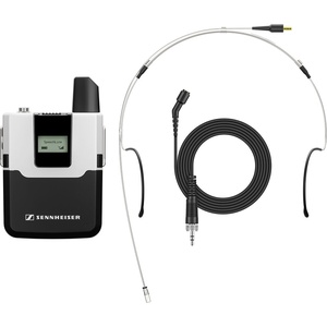 Sennheiser SL Bodypack - HM 1 KIT DW-4 SpeechLine Digital Wireless SL Bodypack DW Transmitter with SL Headmic 1 SB Mic (Silver, DW-4-US)