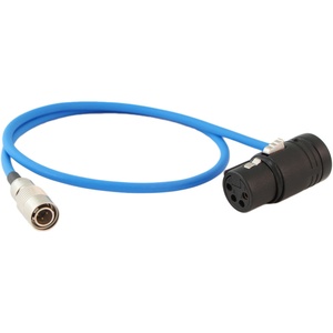 Cable Techniques Hirose 4-Pin to Low-Profile XLR-4F DC Power Cable (18")
