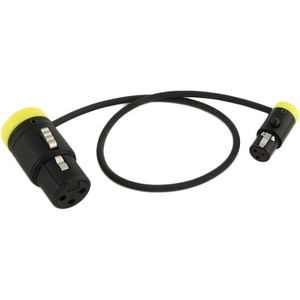 Cable Techniques CT-LPS-FX3T-12Y Low-Profile LPXLR-3F to TA3F Cable (12", Yellow)