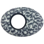 Bluestar Oval Extra-Large Viewfinder Eyecushion (Fleece, Snow Leopard)