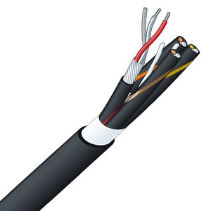 Canare 4-Channel Twisted Pair Audio Snake Cable with Spiral Shield (656', Black)