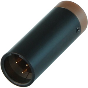 Cable Techniques Low-Profile Right-Angle Mini-XLR 3-Pin Male Connector with Adjustable Exit (Standard Outlet, Brown Cap)