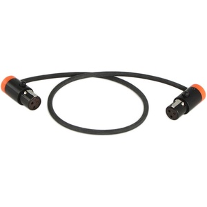 Cable Techniques CT-LPS33-12N LPS Low-Profile TA3F to TA3F Cable (12", Orange)