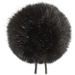 Bubblebee Industries Windbubble Miniature Imitation-Fur Windscreen (Lav Size 2, 35mm, Black)
