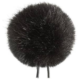 Bubblebee Industries Windbubble Miniature Imitation-Fur Windscreen (Lav Size 2, 35mm, Black)