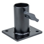 Kupo 1-1/2" Pipe Clamp Caster Adapter with Holes on 10X11.4(cm) Plate
