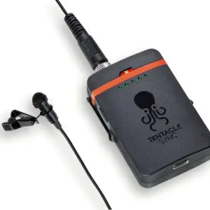 Tentacle Sync TRACK E Pocket Audio Recorder with Lavalier Mic and Timecode Support