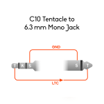Tentacle to 6.3 mm Jack 90° - Timecode Cable
