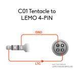 Tentacle to RED 4-pin - Timecode Cable