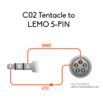 Tentacle to LEMO 5-pin - Timecode Cable