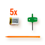 Tentacle TRACK E - Battery Replacement Kit - Pack of 5